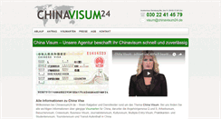 Desktop Screenshot of chinavisum24.de