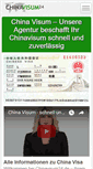 Mobile Screenshot of chinavisum24.de